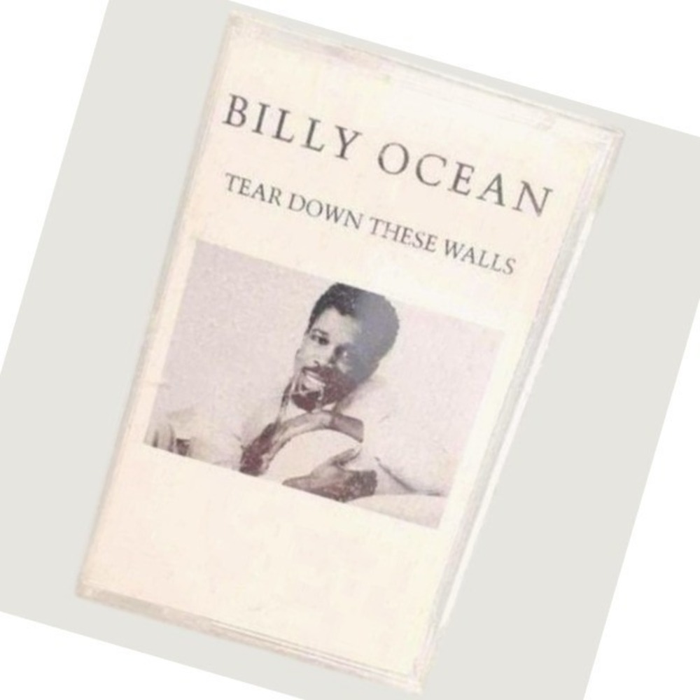Billy Ocean Tear Down These Walls Cassette Tape Unisex OS Black 1988 Arista Pop
